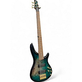 Used Ibanez Used Ibanez SR405 5 String Tropical Seafloor Burst Electric Bass Guitar