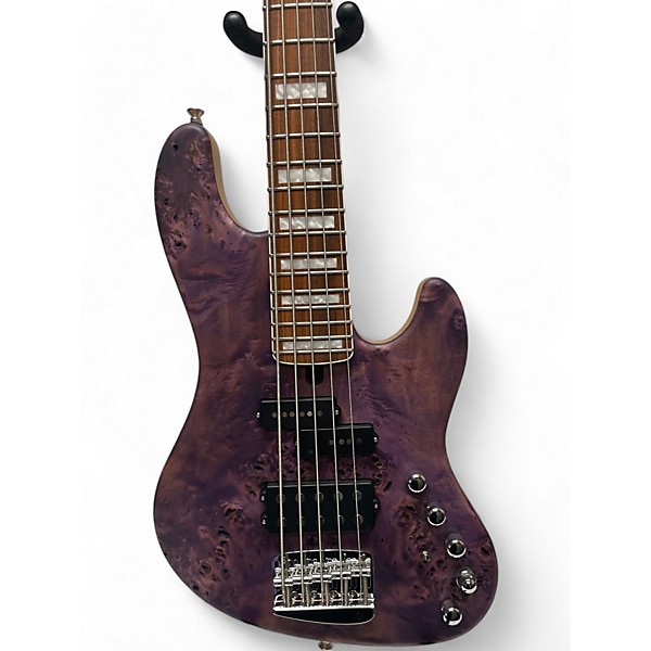 Used Mayones Used 2022 Mayones JABBA MALAMAN 5 antique violet raw Electric Bass Guitar