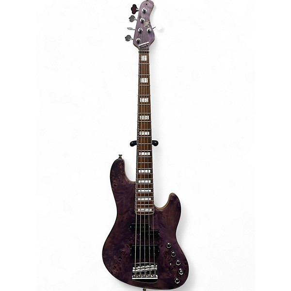 Used Mayones Used 2022 Mayones JABBA MALAMAN 5 antique violet raw Electric Bass Guitar