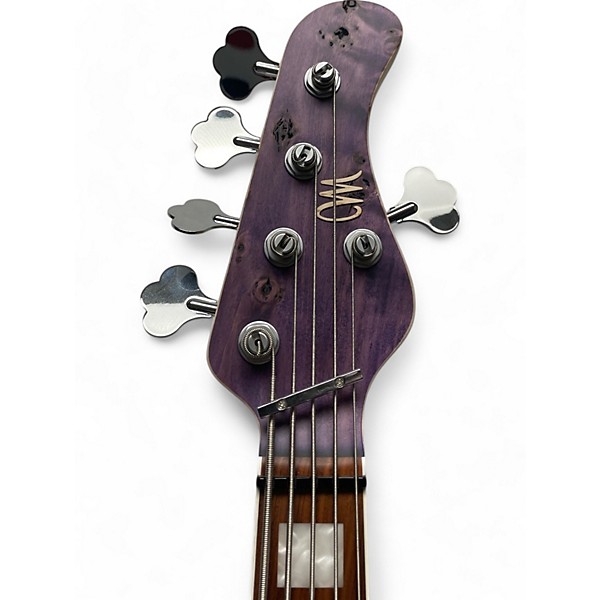 Used Mayones Used 2022 Mayones JABBA MALAMAN 5 antique violet raw Electric Bass Guitar