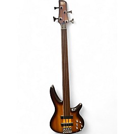 Used Ibanez SRF700 flat brown burst Electric Bass Guitar