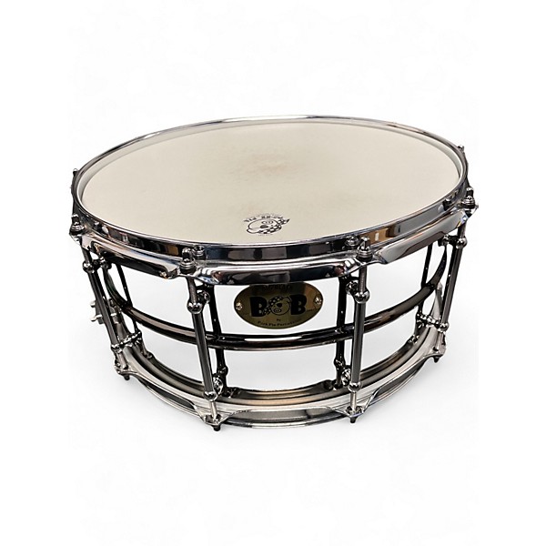 Used Pork Pie 14in Big Black Brass Black Chrome Drum