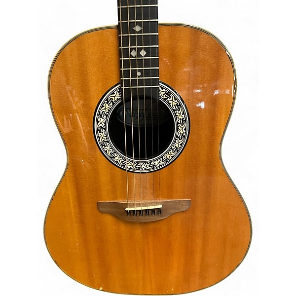 Vintage 1987 Ovation 1612 Natural Acoustic Electric Guitar
