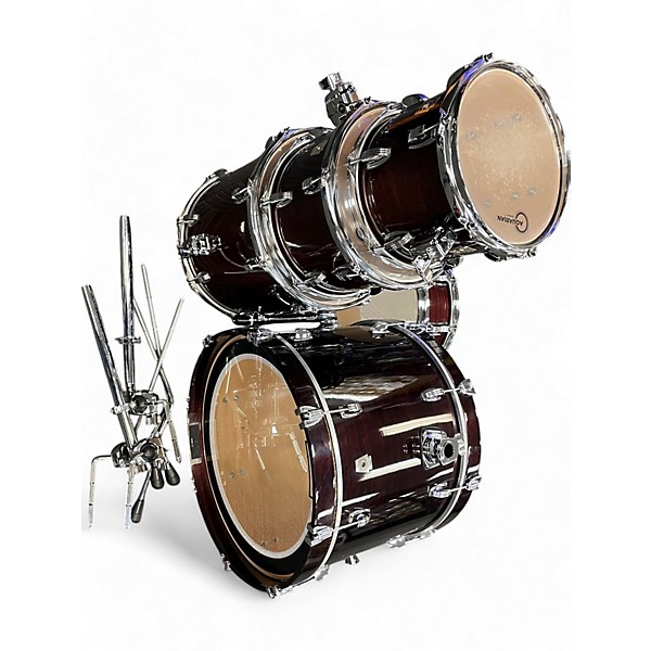 Used Ludwig Used Ludwig 5 Piece Classic Maple 5 pc Dark cherry stain Drum Kit