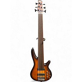 Used 2019 Ibanez Workshop SRF706 SUNBURST Electric Bass Guitar