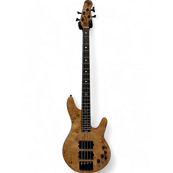 Used Michael Kelly PINNACLE NATURAL BURL Electric Bass Guitar