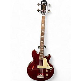 Used Epiphone Jack Casady Signature Sparkling Burgundy Electric Bass Guitar