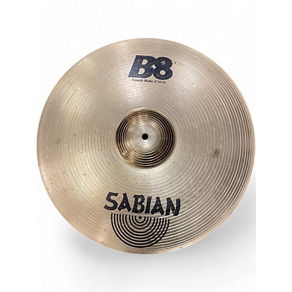 Used SABIAN 18in B8 Crash Ride Cymbal