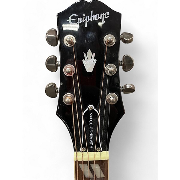 Used Epiphone Used Epiphone Hummingbird Wine Red Acoustic Guitar