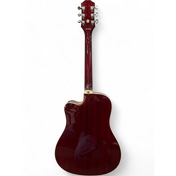 Used Epiphone Used Epiphone Hummingbird Wine Red Acoustic Guitar