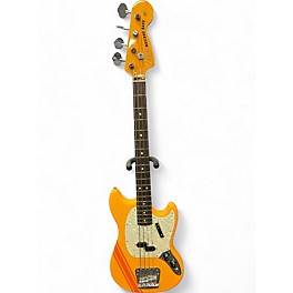 Used Fender Vintera II '70s Competition Mustang Bass Competition Orange Electric Bass Guitar