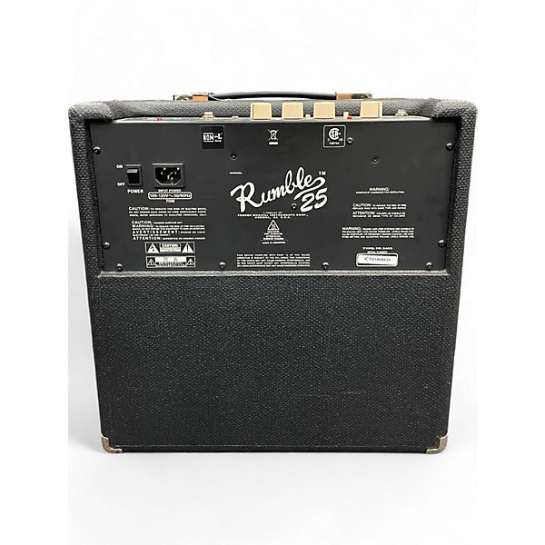 Used Fender Rumble V3 25w 1x8 Bass Combo Amp