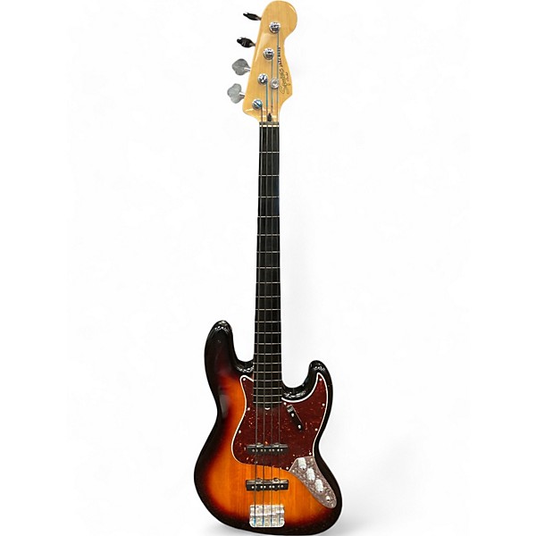 Used Squier Used Squier Vintage Modified Fretless Jazz Bass 3 Tone Sunburst Electric Bass Guitar