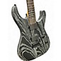 Used ESP LTD M1000 Custom 1 of 1 HH Black and Silver Solid Body Electric Guitar