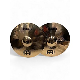 Used MEINL 14in Classic Custom Medium Hi Hat Pair Cymbal