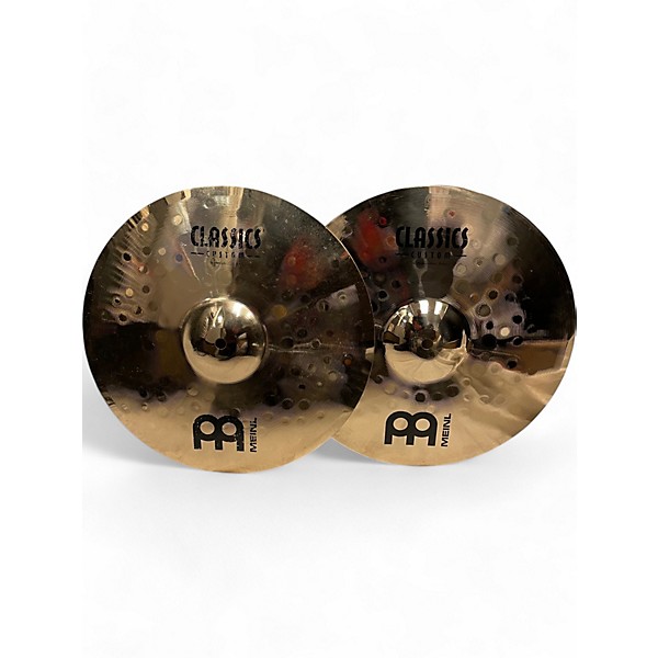 Used MEINL 14in Classic Custom Medium Hi Hat Pair Cymbal