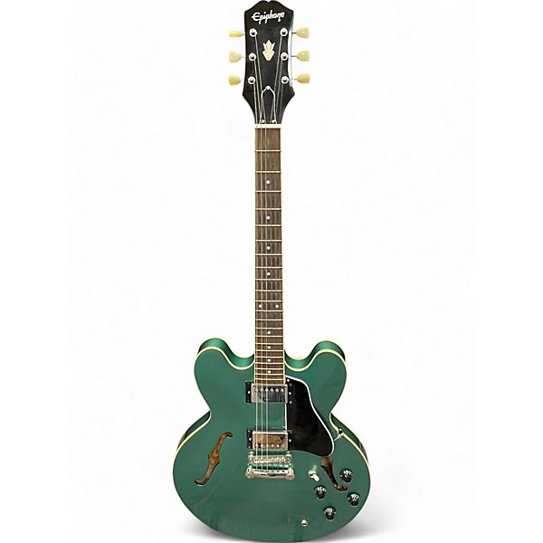 Used Epiphone ES335 Pro Inverness Green Hollow Body Electric Guitar