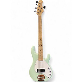 Used Sterling by Music Man Used Sterling by Music Man Stingray 5 Mint Green Electric Bass Guitar