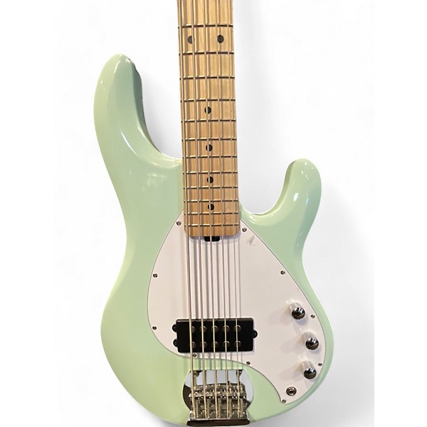 Used Sterling by Music Man Used Sterling by Music Man Stingray 5 Mint Green Electric Bass Guitar