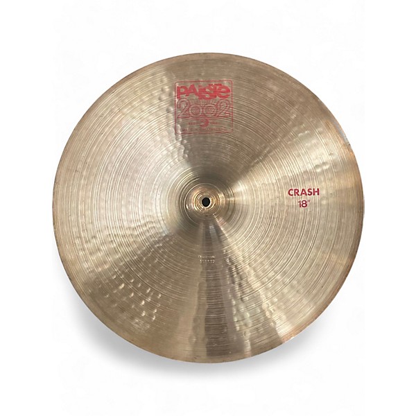 Used Paiste 18in 2002 Crash Cymbal