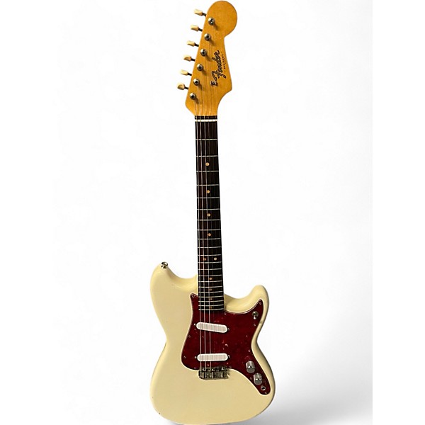 Vintage 1964 Fender Duo Sonic Olympic White Solid Body Electric Guitar