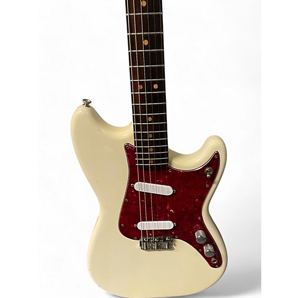Vintage 1964 Fender Duo Sonic Olympic White Solid Body Electric Guitar