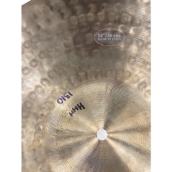 Used UFIP 14in natrual series hi hats Cymbal