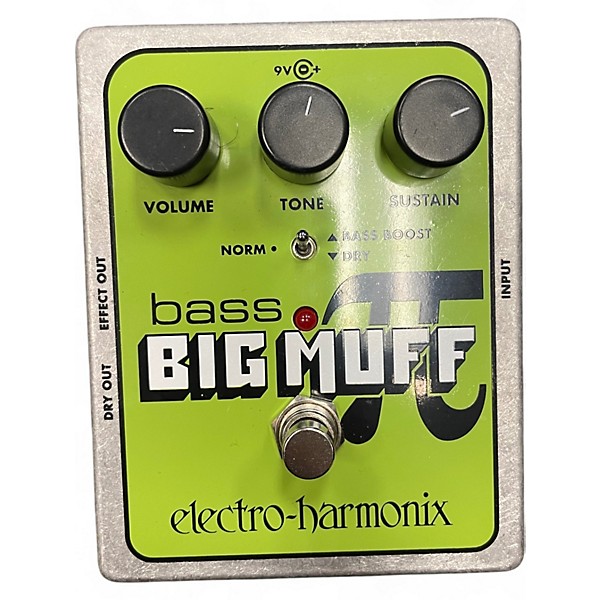 Used Electro-Harmonix Green Russian Big Muff Pi Fuzz Effect Pedal