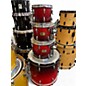 Used Pearl 4 Piece Session Custom Wine Red Fade Drum Kit
