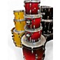 Used Pearl 4 Piece Session Custom Wine Red Fade Drum Kit