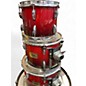 Used Pearl 4 Piece Session Custom Wine Red Fade Drum Kit