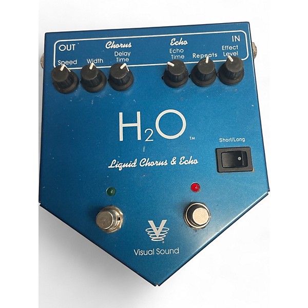 Used Visual Sound H2O Liquid Chorus Echo Effect Processor