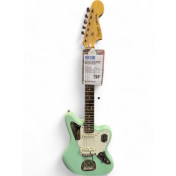 Used Squier Vintage Modified Jaguar Seafoam Green Solid Body Electric Guitar