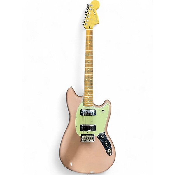 Used Fender Mustang Pink Solid Body Electric Guitar