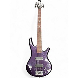 Used Ibanez Used Ibanez GSR205 5 String Purple Electric Bass Guitar