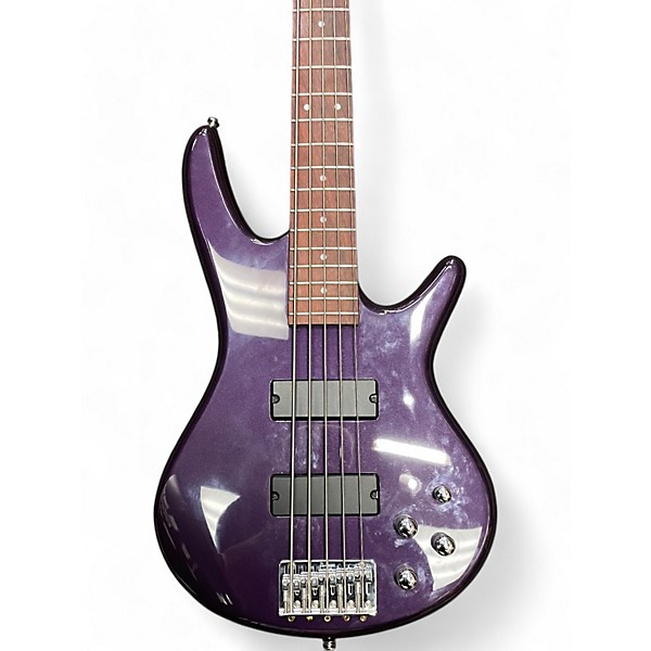 Used Ibanez Used Ibanez GSR205 5 String Purple Electric Bass Guitar