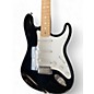 Used 2002 Fender Standard Stratocaster Black and White Solid Body Electric Guitar