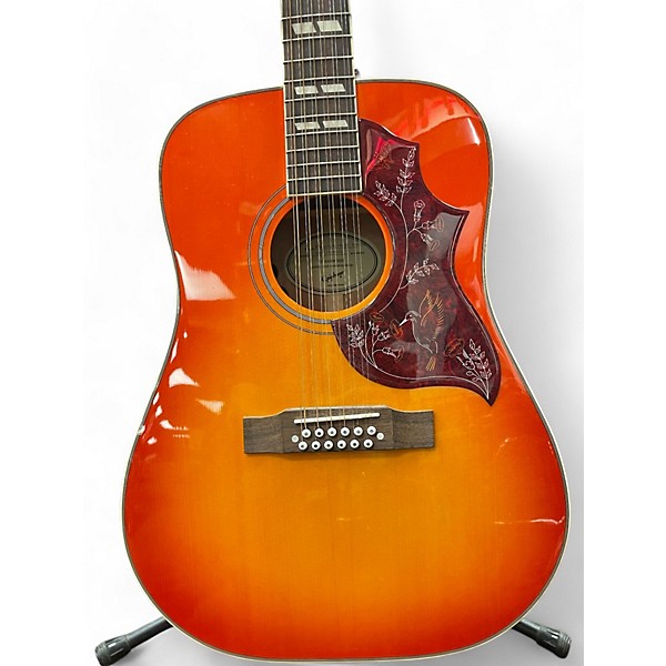 Used Epiphone HUMMINGBIRD 12 STRING Heritage Cherry Sunburst 12 String Acoustic Electric Guitar