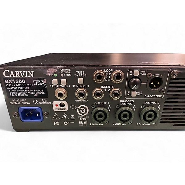 Used Carvin Used Carvin BX1500 Bass Amp Head