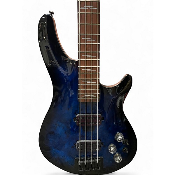 Used Schecter Guitar Research Used Schecter Guitar Research OMEN ELITE 4 SEE THRU BLUE Electric Bass Guitar