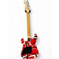 Used EVH Striped Series Red with Black and White Stripes Solid Body Electric Guitar