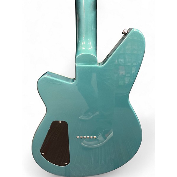 Used Reverend airwave Deep Sea Blue Hollow Body Electric Guitar