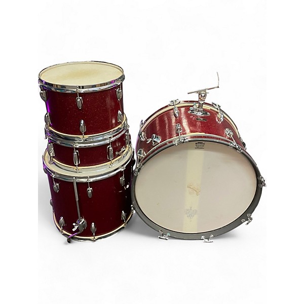 Used Apollo Used Apollo 4 Piece Drums Red Drum Kit