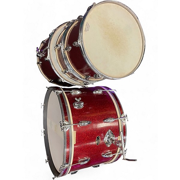 Used Apollo Used Apollo 4 Piece Drums Red Drum Kit