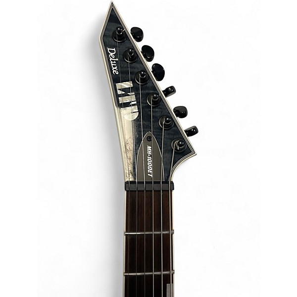 Used ESP LTD DELUXE MH1000ET SEE THRU BLACK Solid Body Electric Guitar