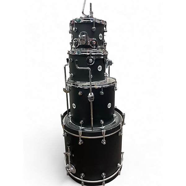 Used DW 4 Piece Design Series Flat Black Drum Kit