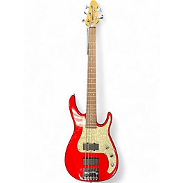 Used Peavey AXCELERATOR 5 STRING Candy Apple Red Electric Bass Guitar