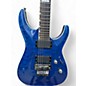 Used ESP LTD MH400 SEE THRU BLUE Solid Body Electric Guitar