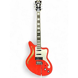 Used D'Angelico Premier Bedford SH Fiesta Red Hollow Body Electric Guitar