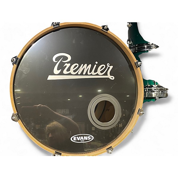 Used Premier 6 Piece Artist Birch Green Drum Kit